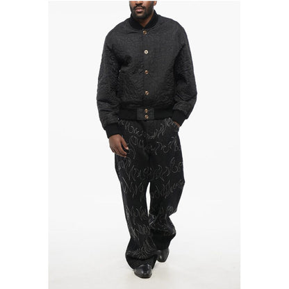 Quilted BAROCCO Bomber Jacket with Jewel Buttons