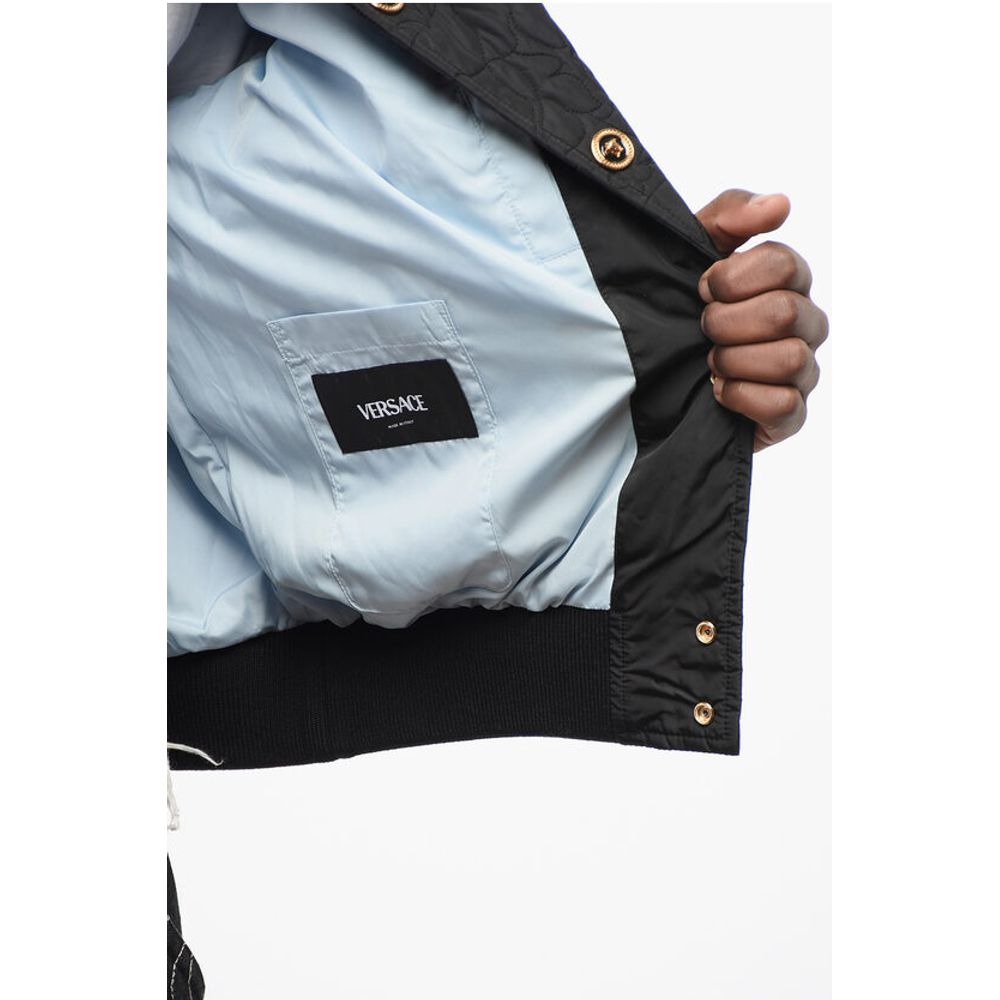 Quilted BAROCCO Bomber Jacket with Jewel Buttons