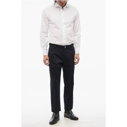 Cotton Chinos Pants with Side Martingales