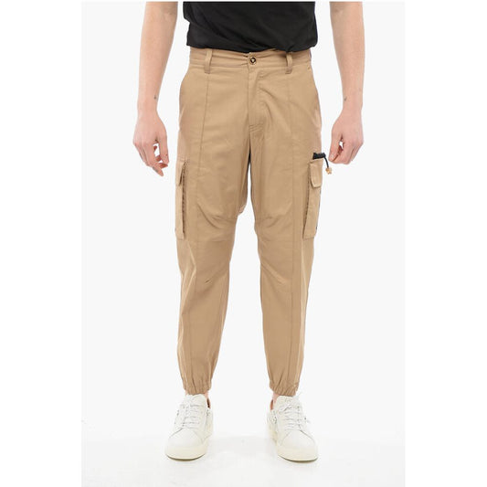 Cotton Cargo Pants with Cuffs