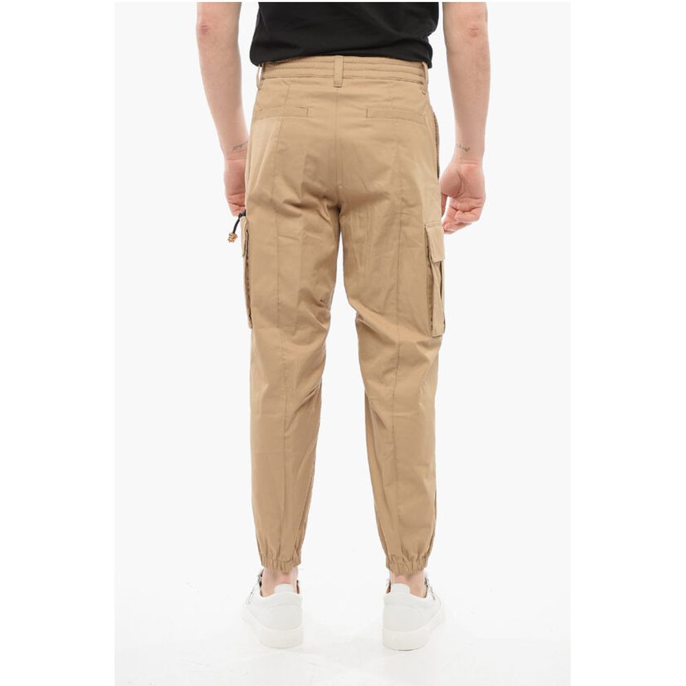 Cotton Cargo Pants with Cuffs