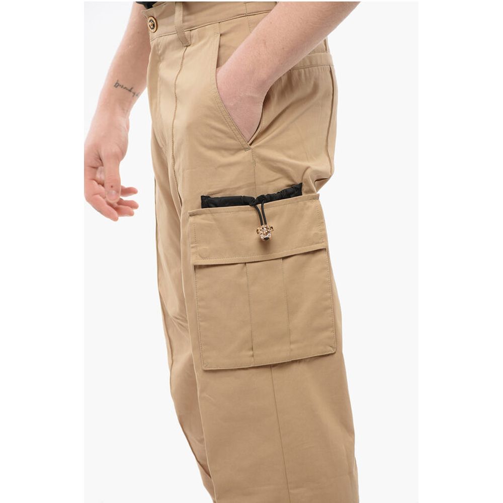 Cotton Cargo Pants with Cuffs
