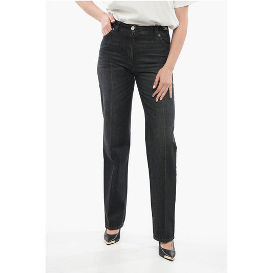 Straight Fit Stone Washed Denims 20cm