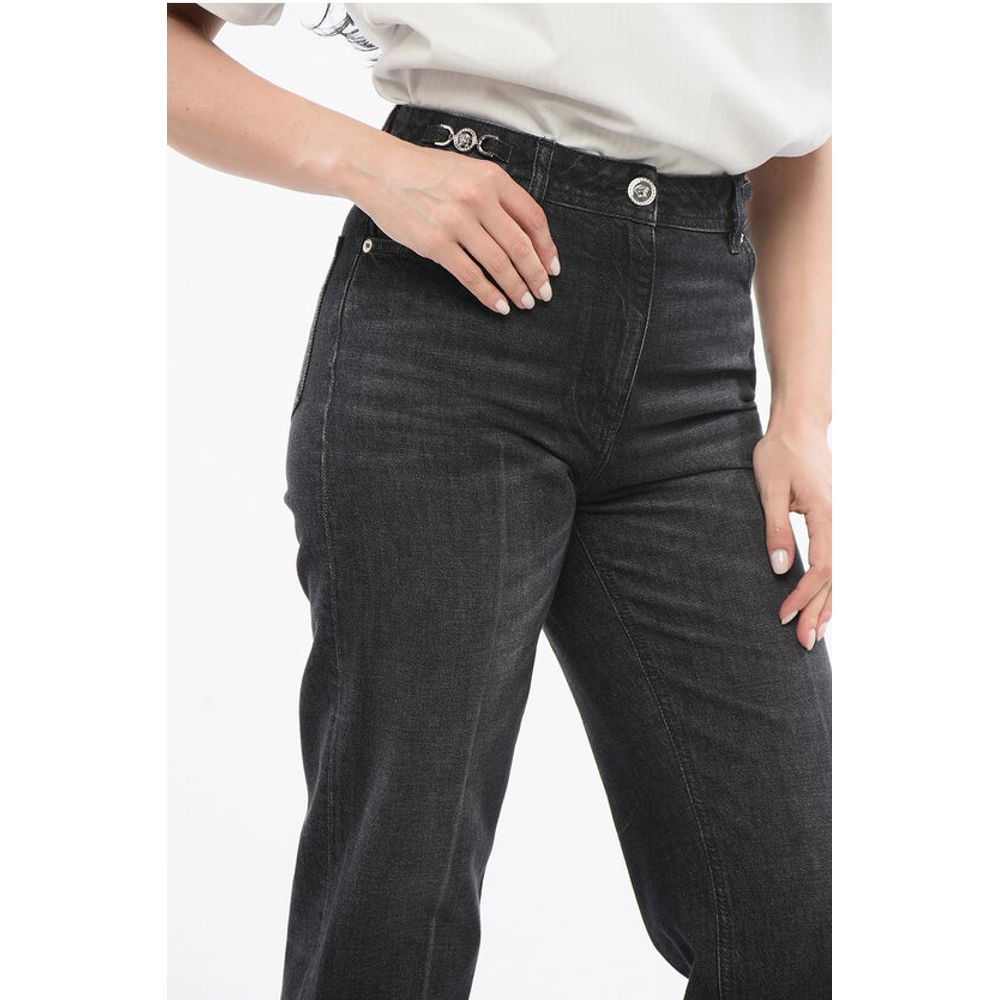 Straight Fit Stone Washed Denims 20cm