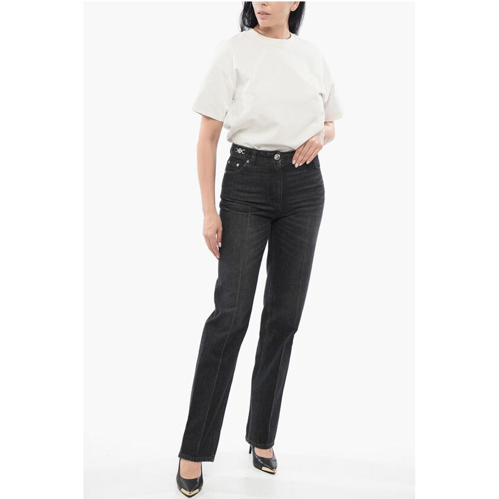 Straight Fit Stone Washed Denims 20cm