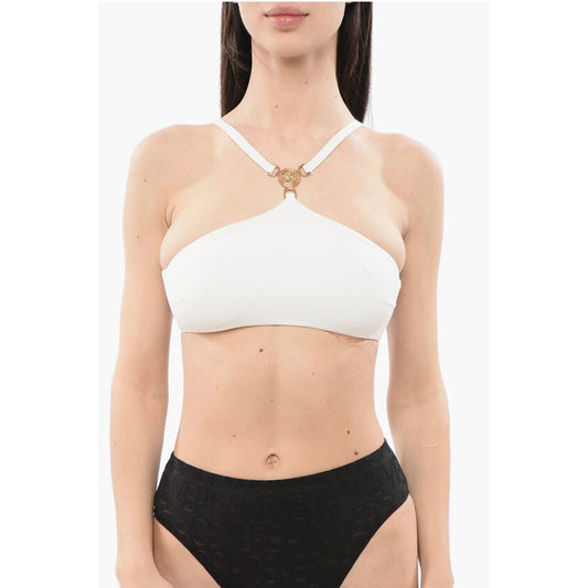 Criss-cross Bikini Top with MEDUSA Logo