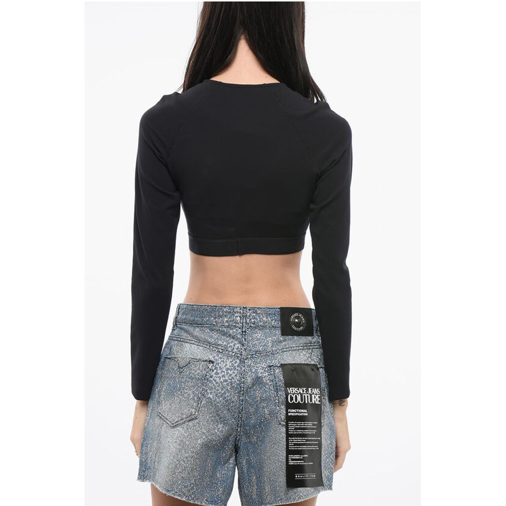 Crop Top with Logoed Band