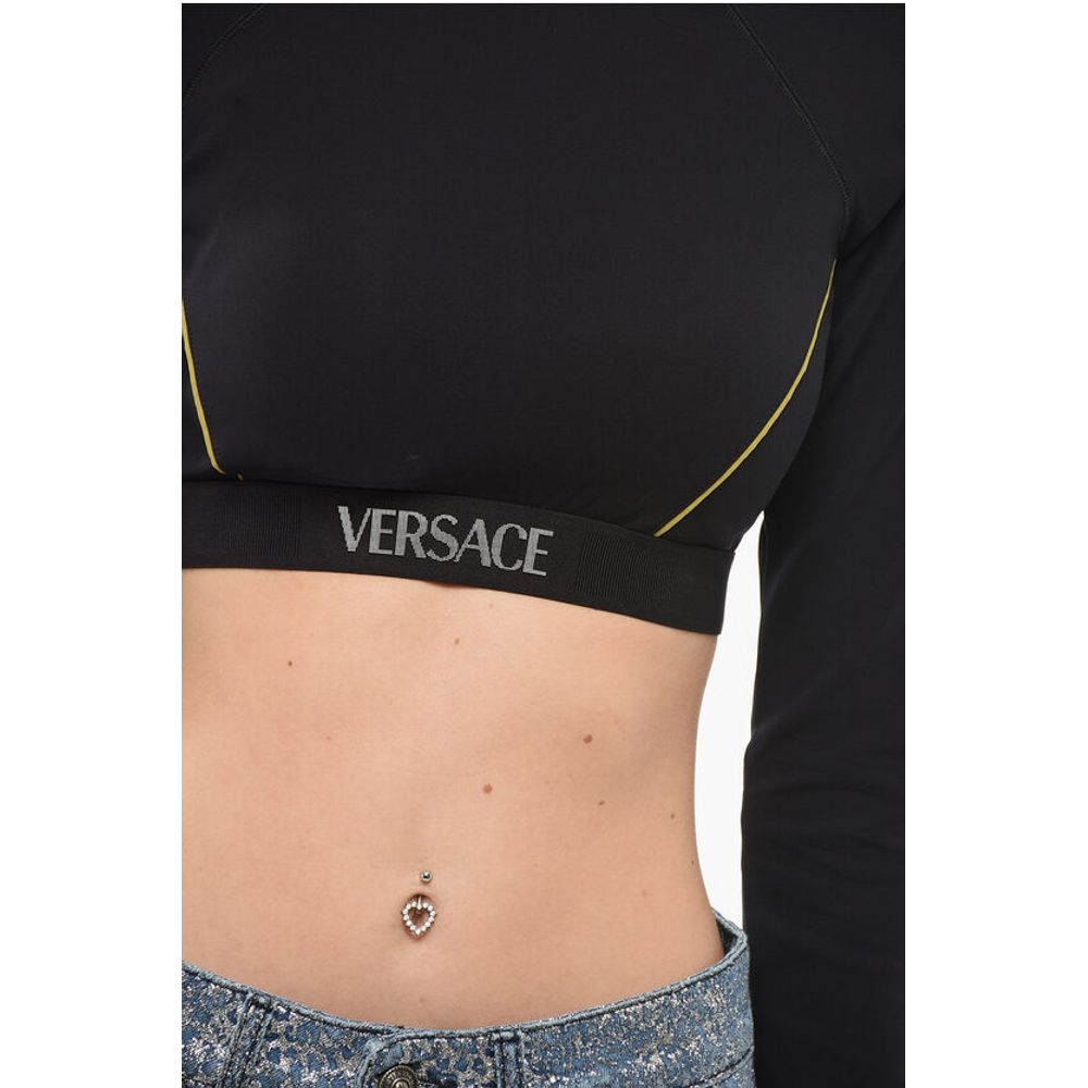 Crop Top with Logoed Band