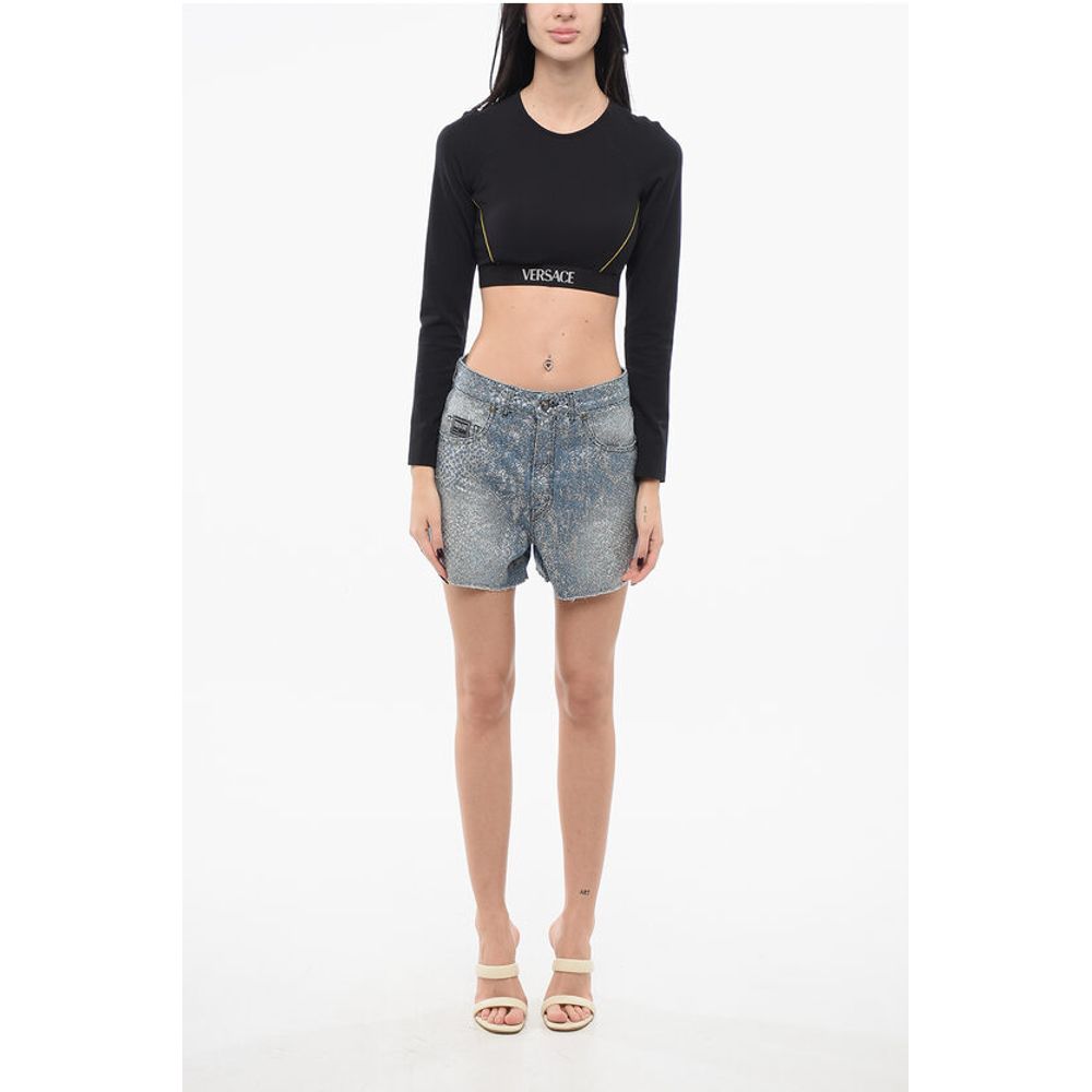 Crop Top with Logoed Band