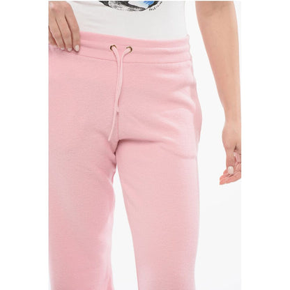 Knitted Bootcut Sweatpants with Elastic Waistband