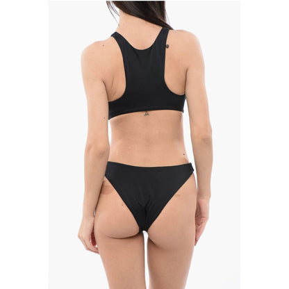 Cut-out One-piece Swimsuit with Medusa Logo