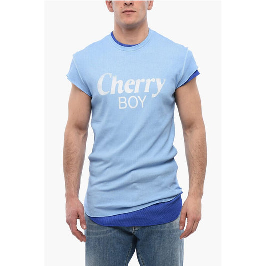 Layered CHERRY BOY T-shirt with Choke Fit