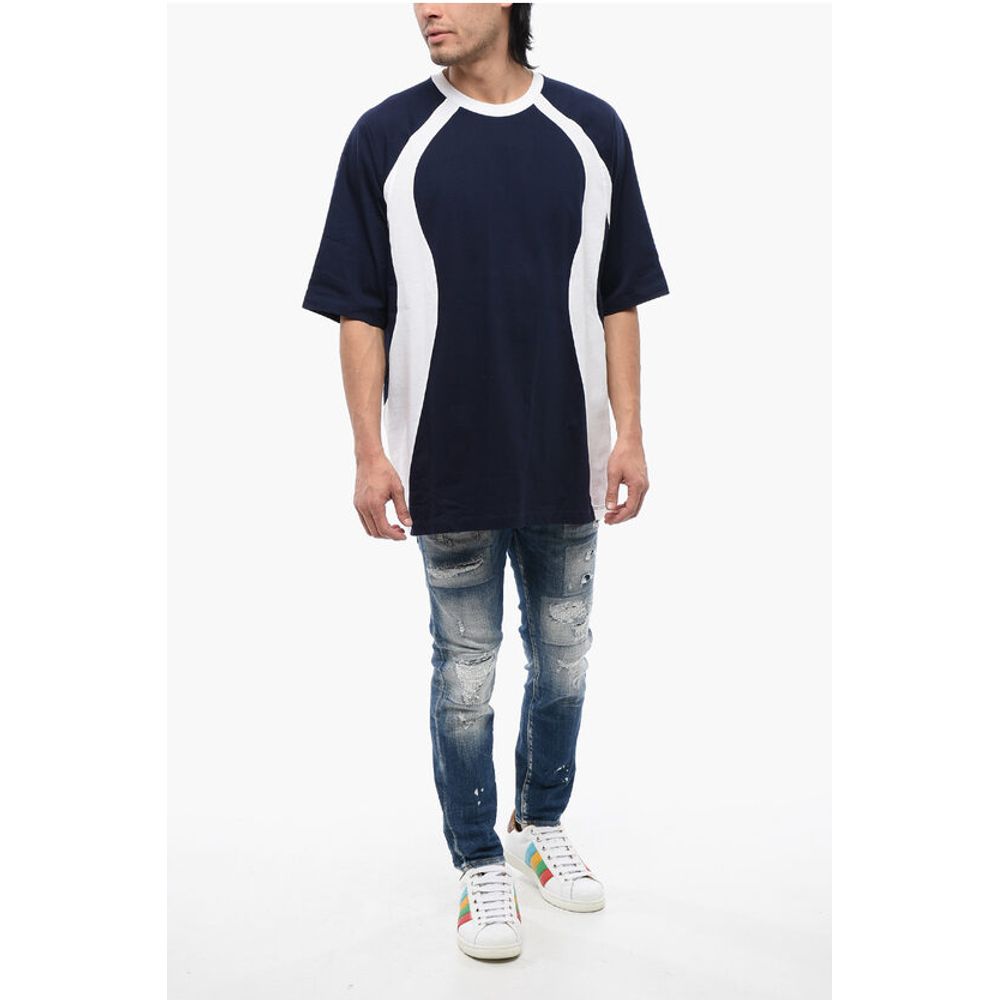 Constrasting Band T-shirt