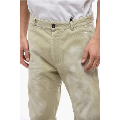 Vintage Effect Straight Fit Pants 21 cm