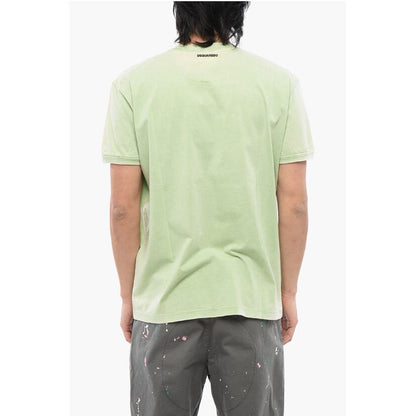 Beach Print Muscle Fit T-shirt
