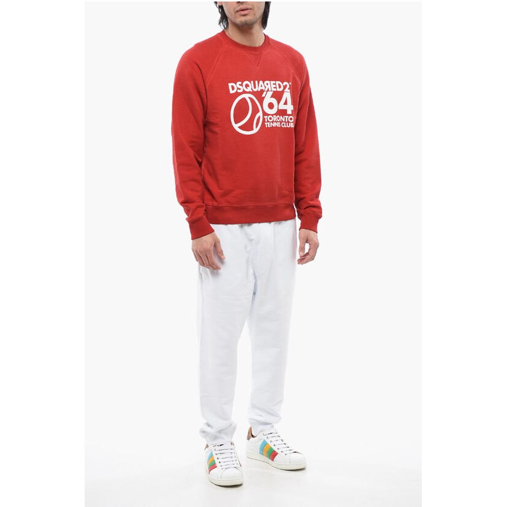 Cool Raglan Fit Brushed Cotton Crewneck Sweatshirt