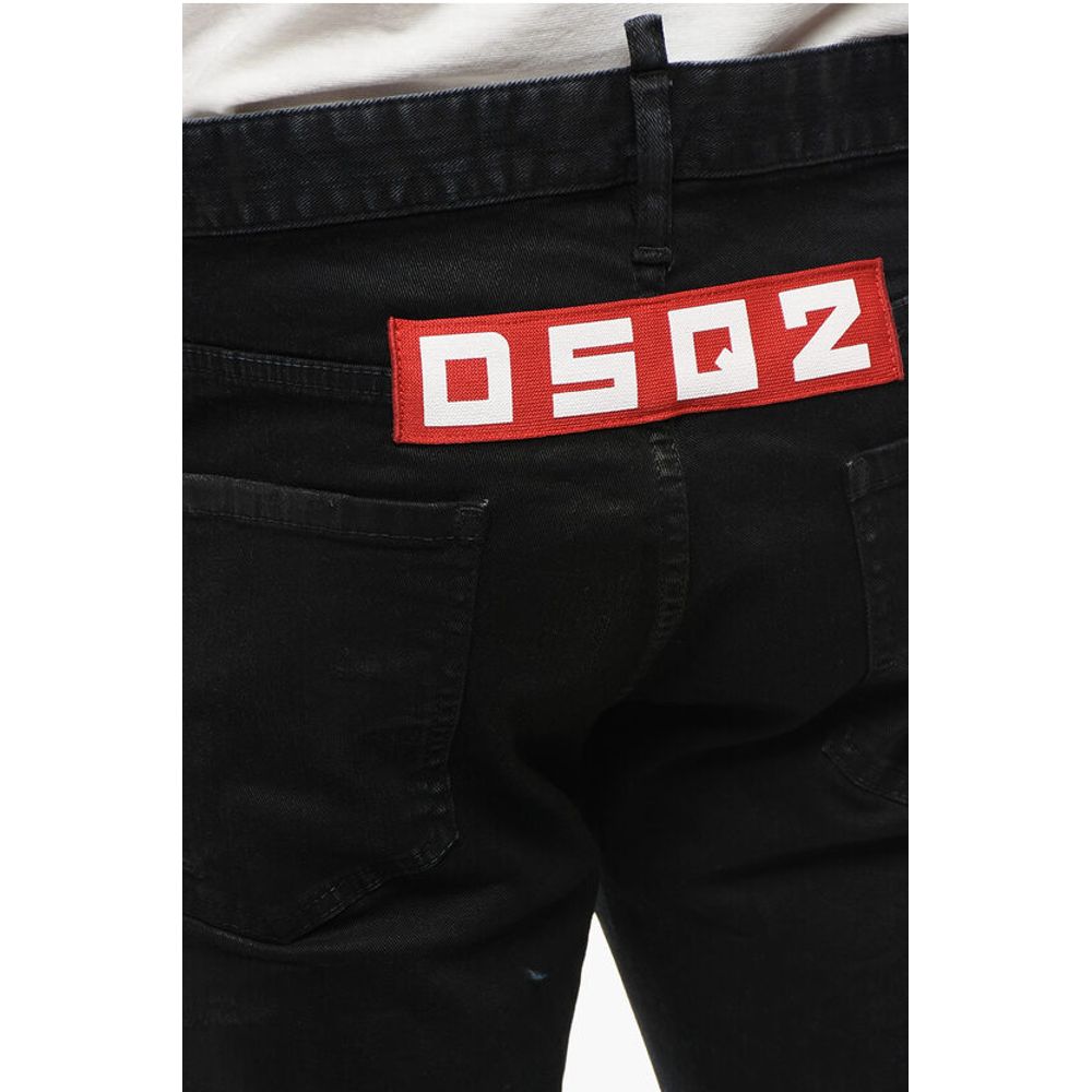 Coated Jeans With Zipped Pockets 17 cm