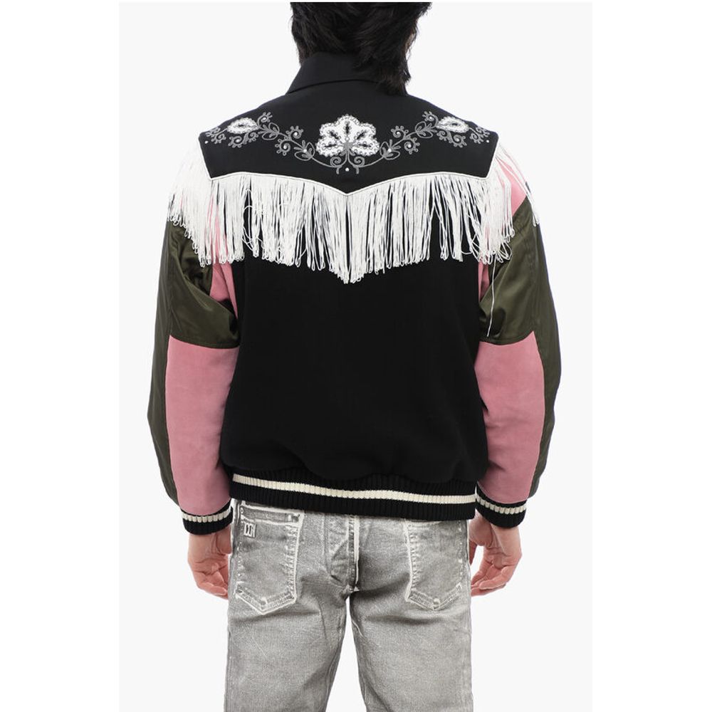 Embroidered WESTERN Bomber With Fringes