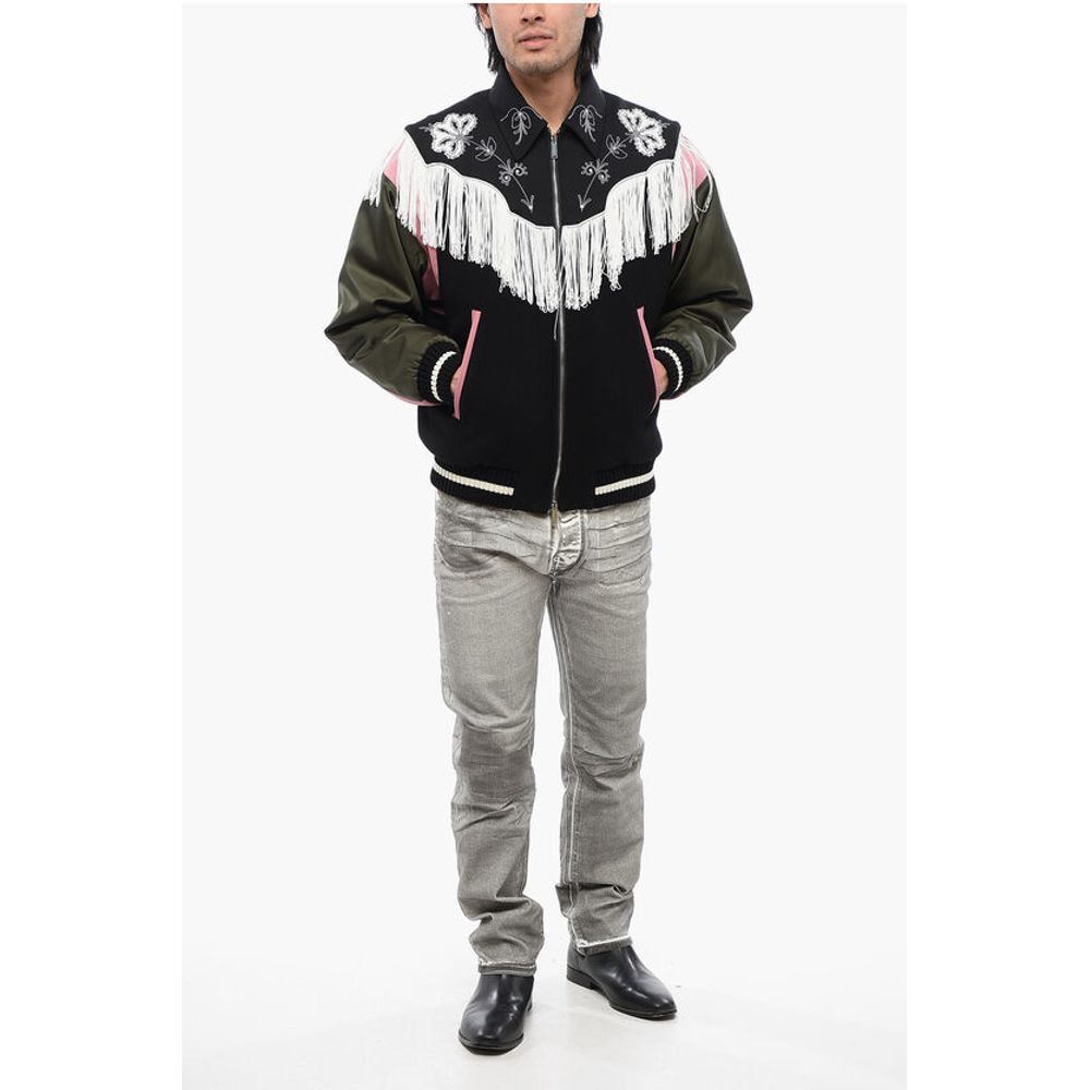 Embroidered WESTERN Bomber With Fringes
