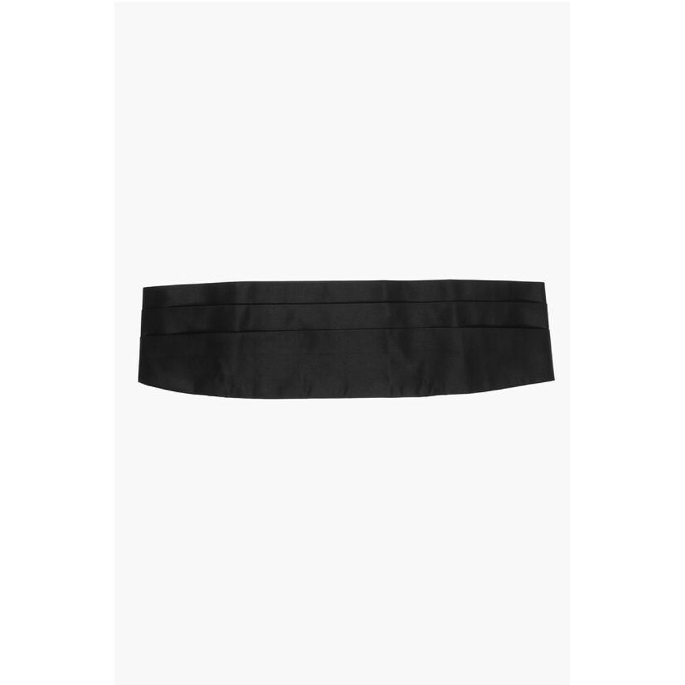 EMPORIO Solid Color Silk Sash Belt
