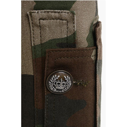 Camouflage Denim Boots with Pockets 11cm