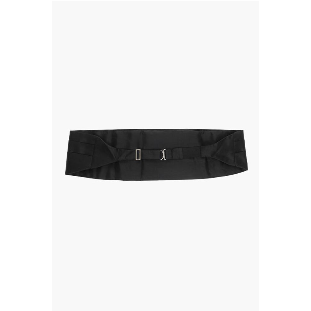 EMPORIO Solid Color Silk Sash Belt