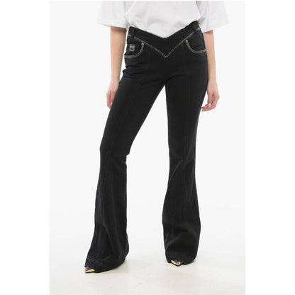 JEANS COUTURE Palazzo Denims with Size Zip