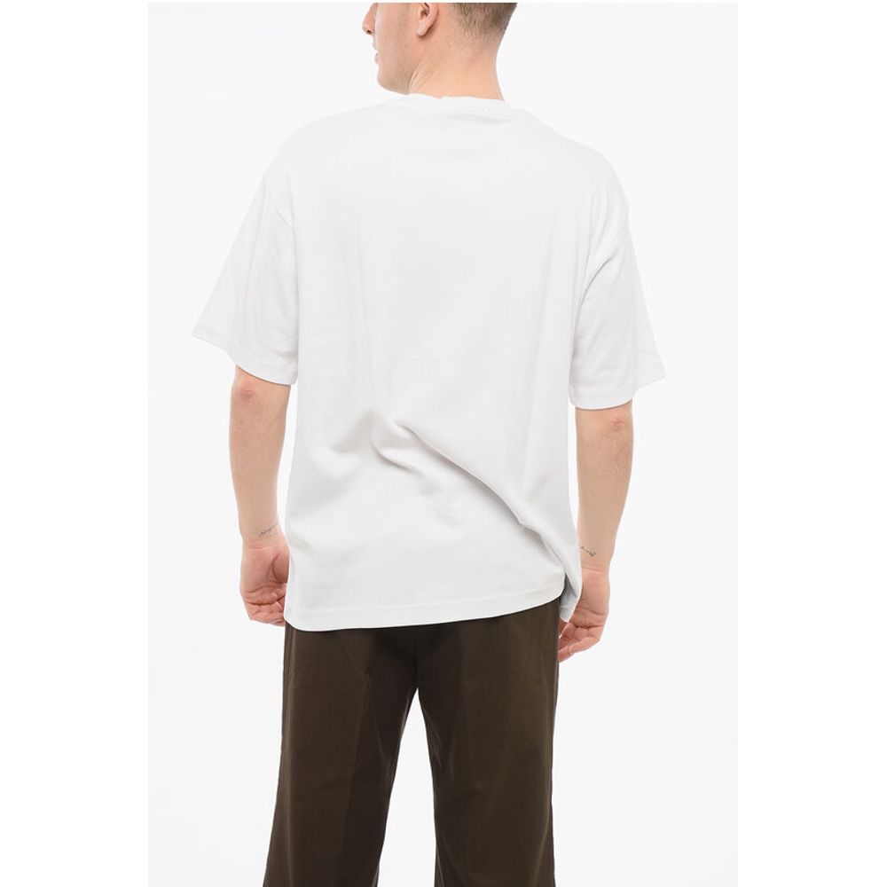 JEANS COUTURE Cotton Loose Fit T-Shirt with Printed Logo