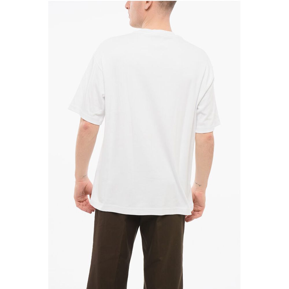 JEANS COUTURE Cotton Loose Fit T-Shirt with Printed Logo