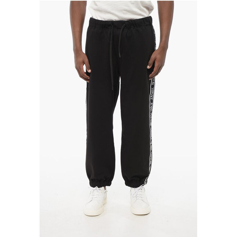 JEANS COUTURE Cotton Sweatpants with Side Logoed Bands