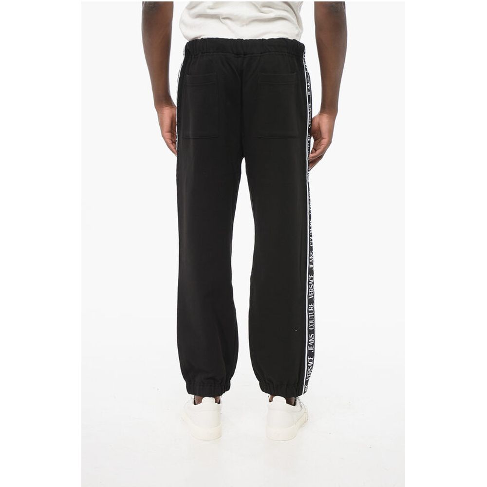 JEANS COUTURE Cotton Sweatpants with Side Logoed Bands