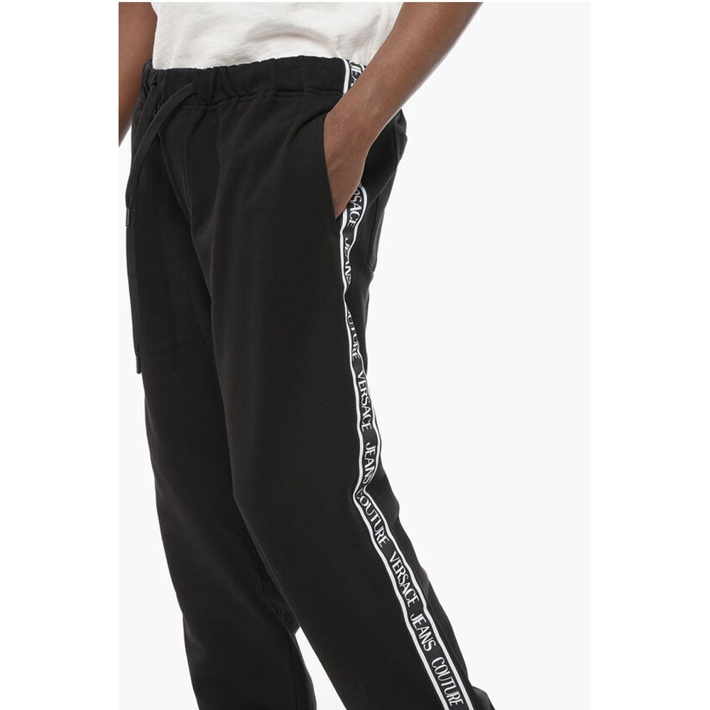 JEANS COUTURE Cotton Sweatpants with Side Logoed Bands