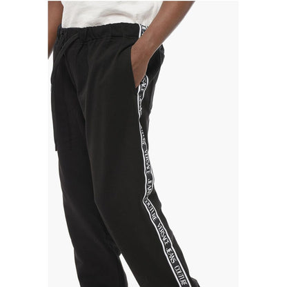 JEANS COUTURE Cotton Sweatpants with Side Logoed Bands