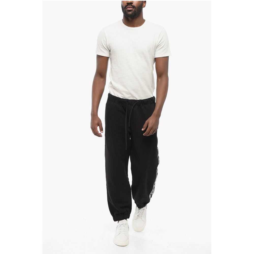 JEANS COUTURE Cotton Sweatpants with Side Logoed Bands