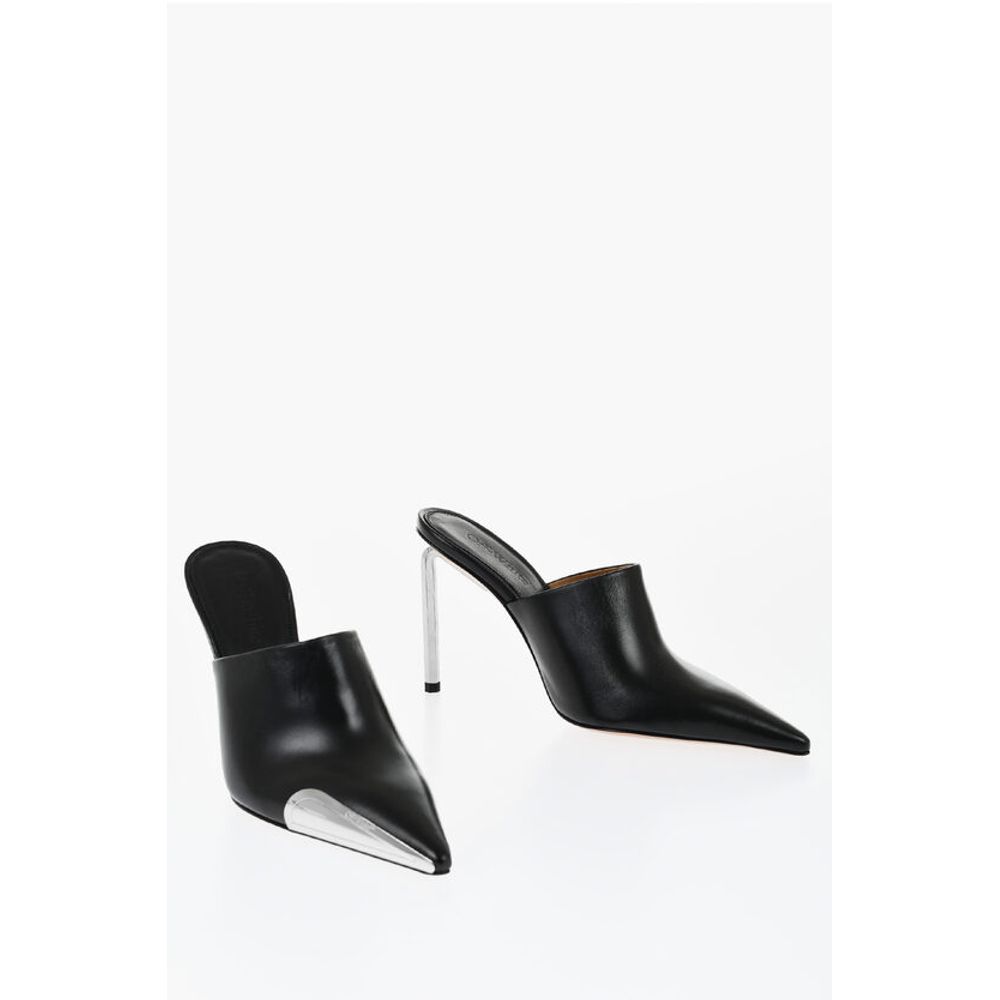 Letaher ALLEN Pointed Mules Heel 10 cm