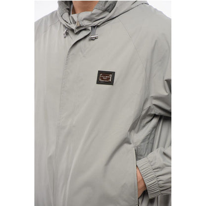 TRAVEL Nylon Windbreaker with Jersey Lining