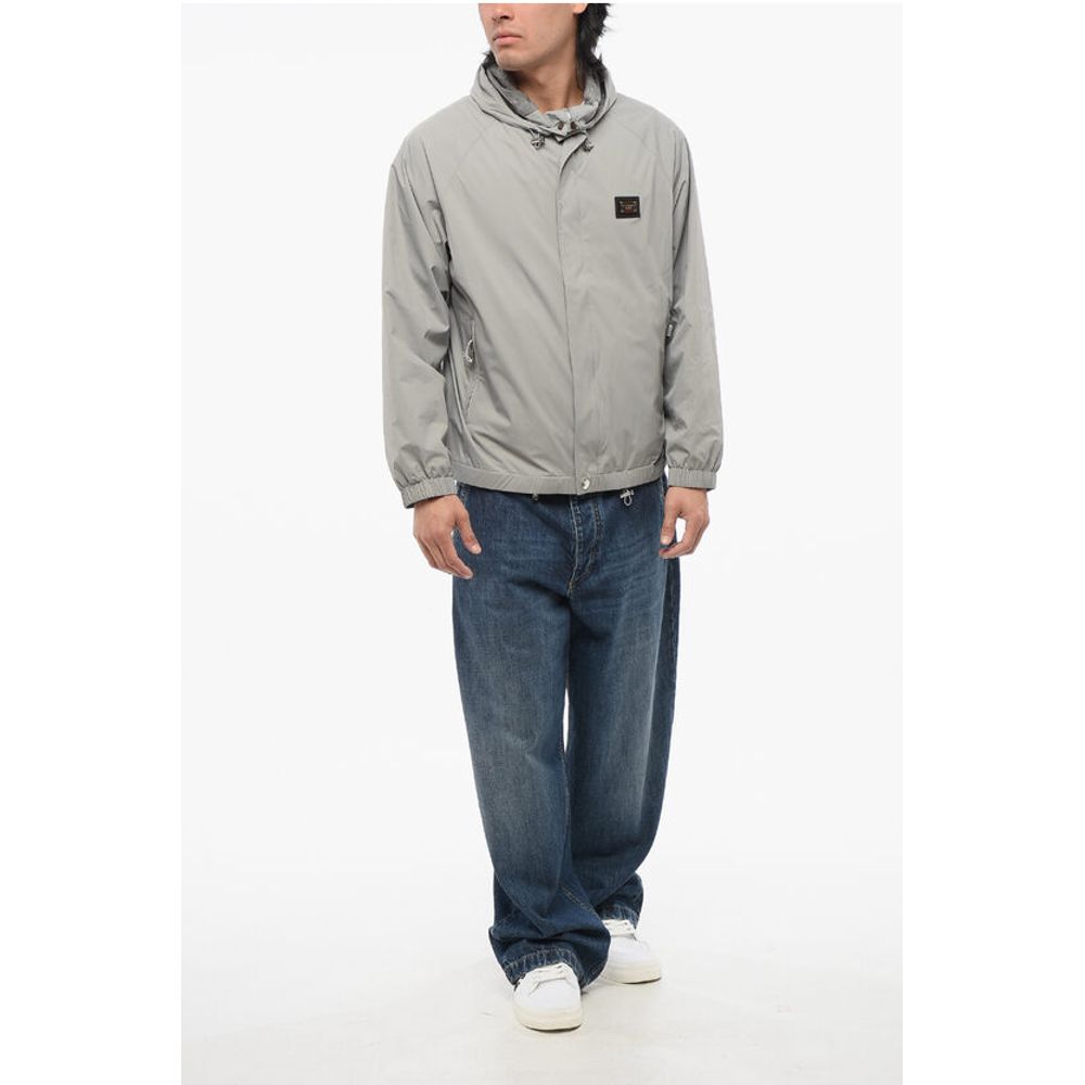 TRAVEL Nylon Windbreaker with Jersey Lining