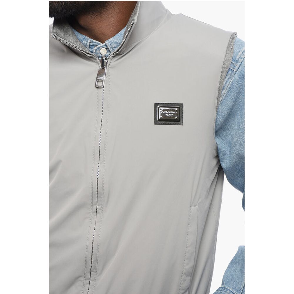 Reversible Nylon Vest with Front Zip