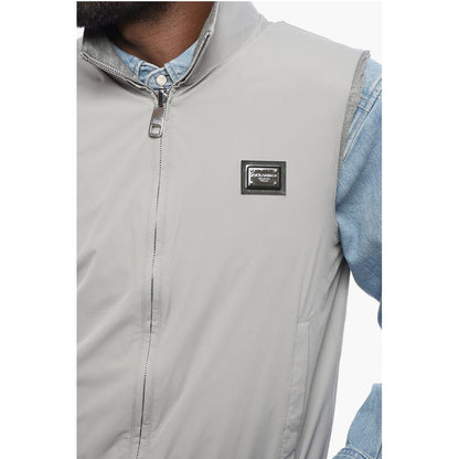 Reversible Nylon Vest with Front Zip