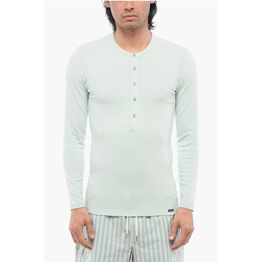 Pajama Top Long Sleeved Buttons