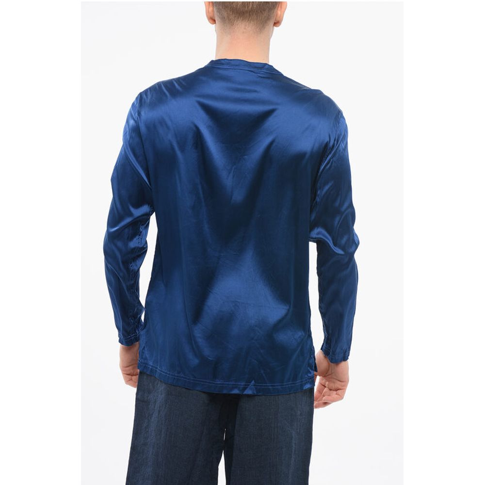 Long Sleeved Pajama Top With Buttons