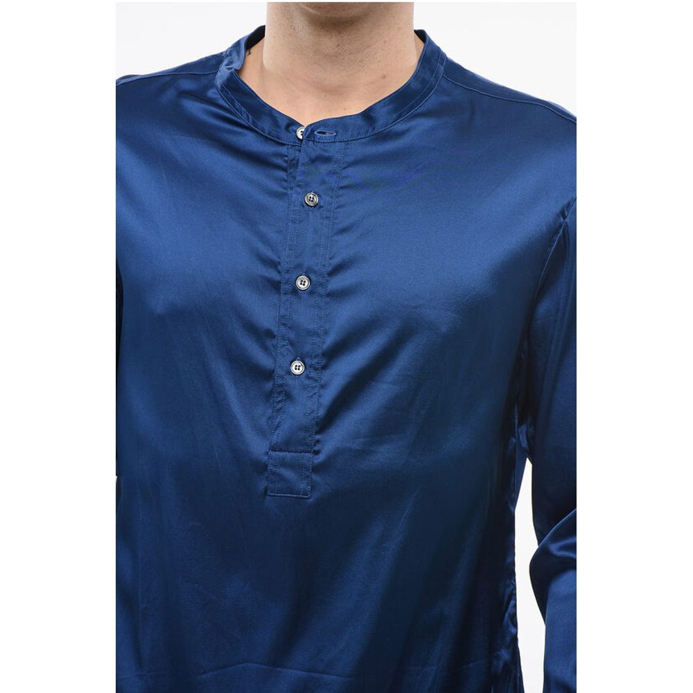 Long Sleeved Pajama Top With Buttons