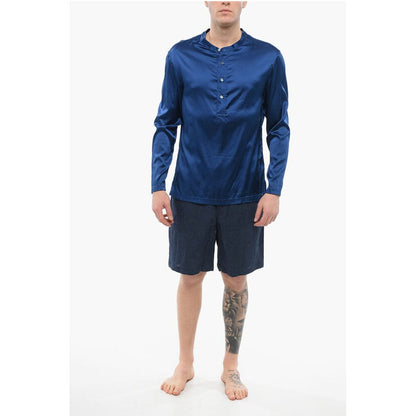 Long Sleeved Pajama Top With Buttons