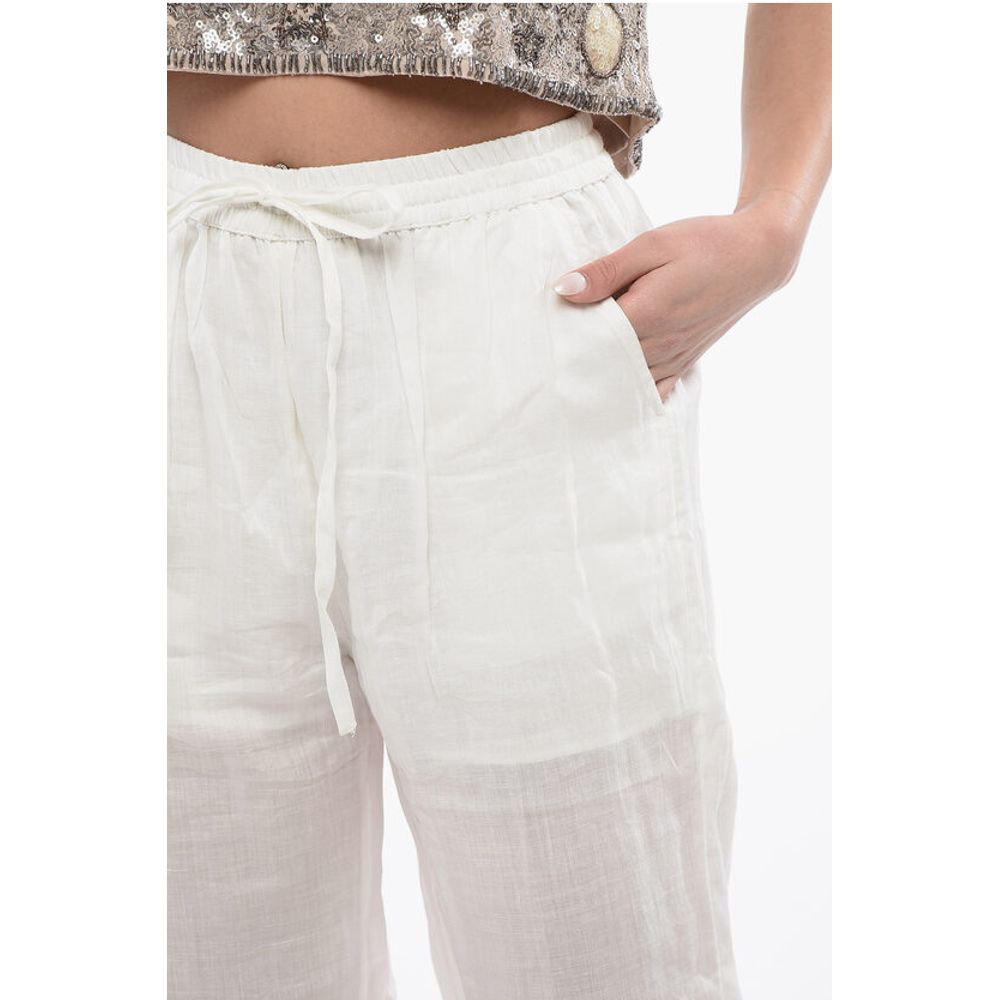 High-Waisted Linen JADE Pants
