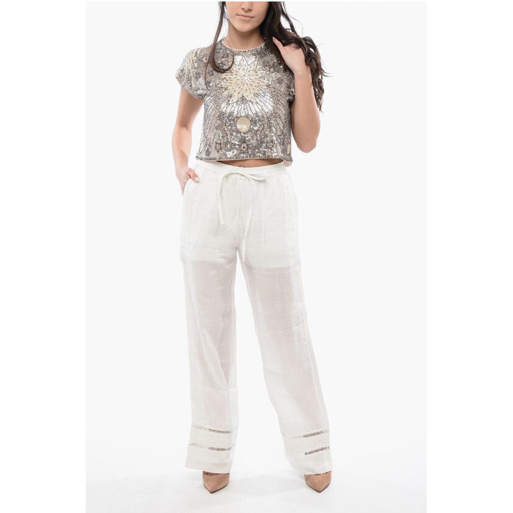 High-Waisted Linen JADE Pants