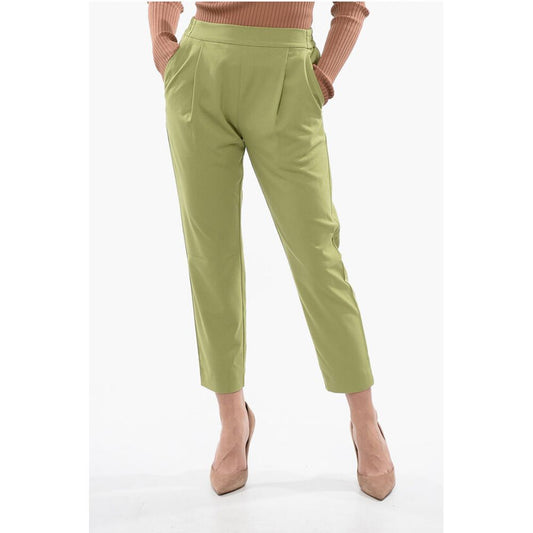 Solid Color Single-Pleat ALEIDA Pants