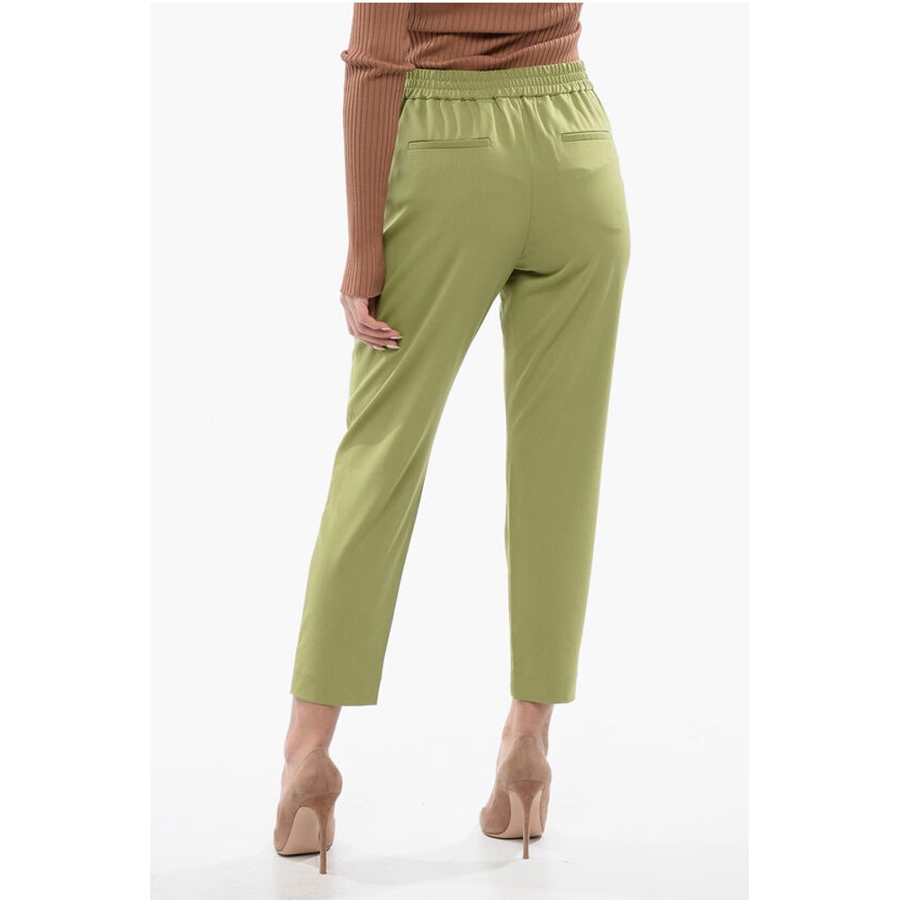Solid Color Single-Pleat ALEIDA Pants