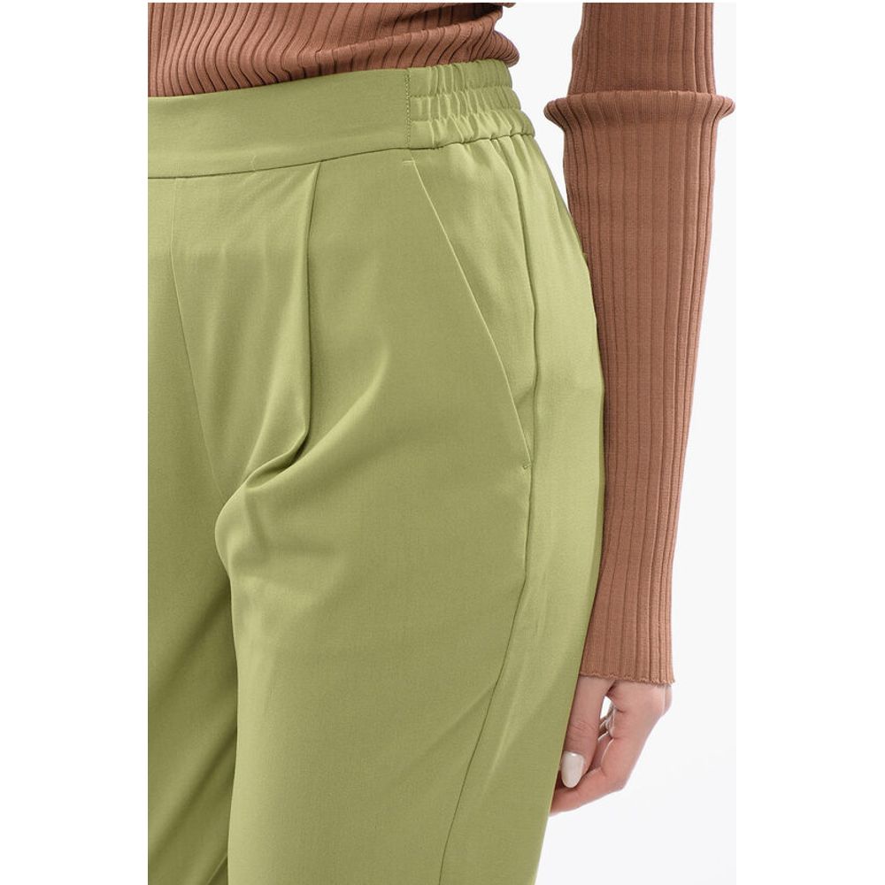 Solid Color Single-Pleat ALEIDA Pants