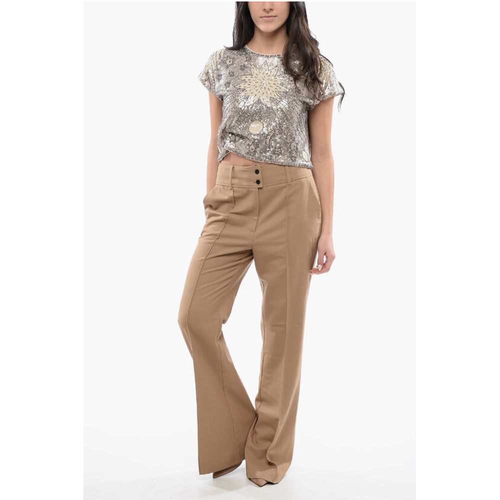 High Waist Wool Blend SEVENH Pants