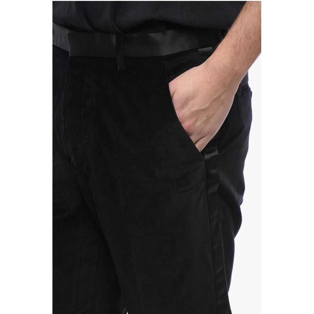 Velvet Skinny Fit LYRA Pants with Satin Trims